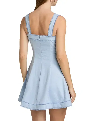 Generation Love Women's Whitney Chambray Suiting Minidress | Thumbnail 5 Generation Love Women's Whitney Chambray Suiting Minidress | Thumbnail 5