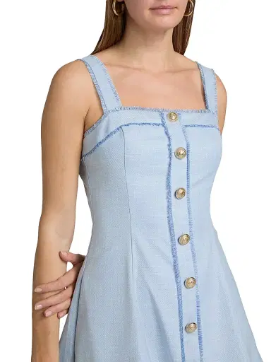 Generation Love Women's Whitney Chambray Suiting Minidress | Thumbnail 6 Generation Love Women's Whitney Chambray Suiting Minidress | Thumbnail 6