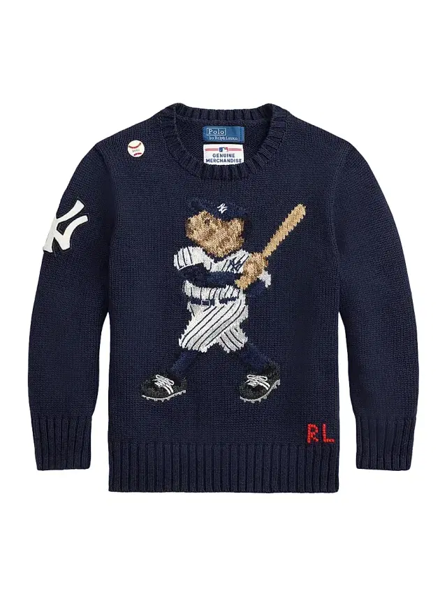 Polo Ralph Lauren Little Boy's & Boy's New York Yankees Baseball Sweater - Navy