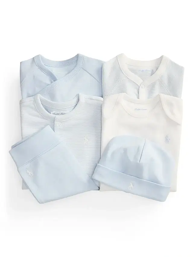 Polo Ralph Lauren Baby Boy's Cotton Interlock 6-Piece Gift Set - Blue Multi