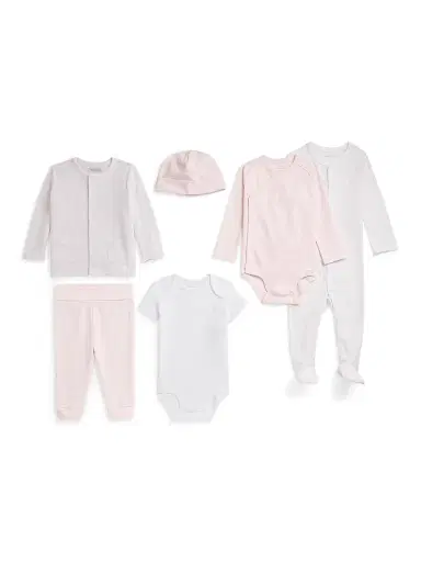 Polo Ralph Lauren Baby Girl's Cotton Interlock 6-Piece Gift Set - Pink Multi | Thumbnail 2