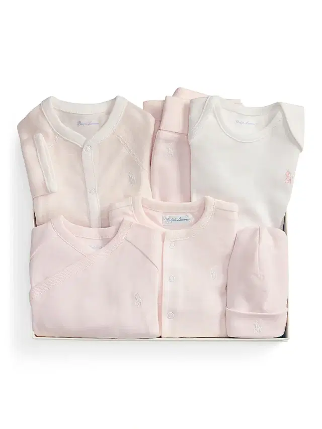 Polo Ralph Lauren Baby Girl's Cotton Interlock 6-Piece Gift Set - Pink Multi