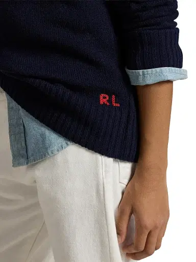Polo Ralph Lauren Boy's American Flag Cashmere Sweater - Navy | Thumbnail 5 Polo Ralph Lauren Boy's American Flag Cashmere Sweater - Navy | Thumbnail 5