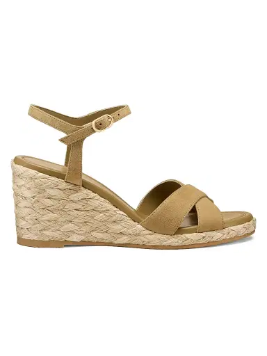 Stuart Weitzman Women's Dayna 65MM Suede Espadrille Wedge Sandals | Thumbnail 1 Stuart Weitzman Women's Dayna 65MM Suede Espadrille Wedge Sandals | Thumbnail 1