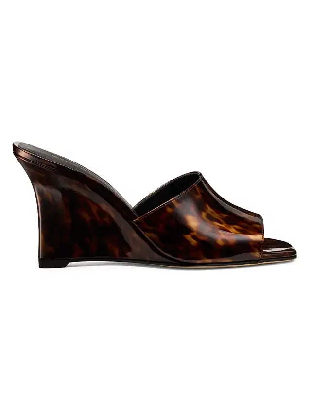 Stuart Weitzman Women's Vinnie 5MM Wedge Mules - Classic