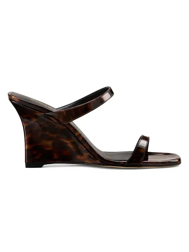 Stuart Weitzman Women's Vinnie 85MM Wedge Slide Sandals - Classic