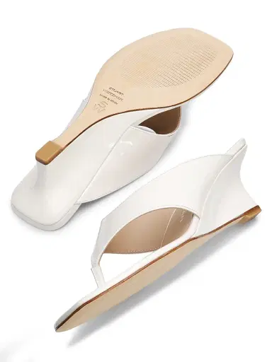 Stuart Weitzman Women's Vinnie 50MM Leather Sandals | Thumbnail 6
