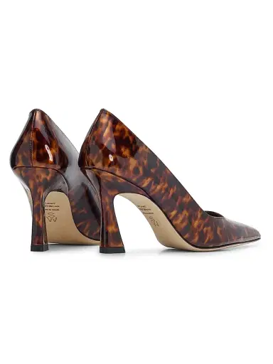 Stuart Weitzman Women's Vinnie 85MM Printed Leather Pumps - Black Multi - Size 9.5 | Thumbnail 3 Stuart Weitzman Women's Vinnie 85MM Printed Leather Pumps - Black Multi - Size 9.5 | Thumbnail 3