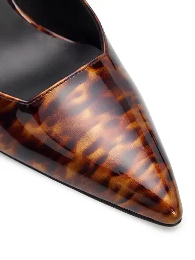 Stuart Weitzman Women's Vinnie 85MM Printed Leather Pumps - Black Multi - Size 9.5 | Thumbnail 5 Stuart Weitzman Women's Vinnie 85MM Printed Leather Pumps - Black Multi - Size 9.5 | Thumbnail 5