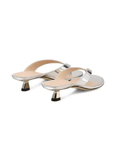 Stuart Weitzman Women's Rio 35MM Leather Sandals - Silver - Size 7.5 | Thumbnail 3 Stuart Weitzman Women's Rio 35MM Leather Sandals - Silver - Size 7.5 | Thumbnail 3