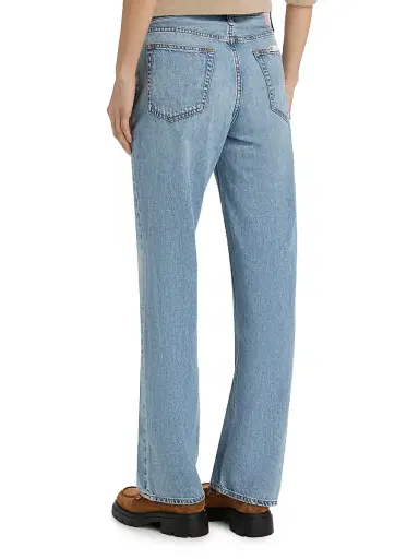 rag & bone Women's Logan Featherweight Wide-Leg Jeans - Audrey | Thumbnail 5