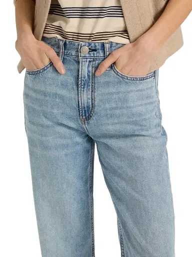 rag & bone Women's Logan Featherweight Wide-Leg Jeans - Audrey | Thumbnail 6