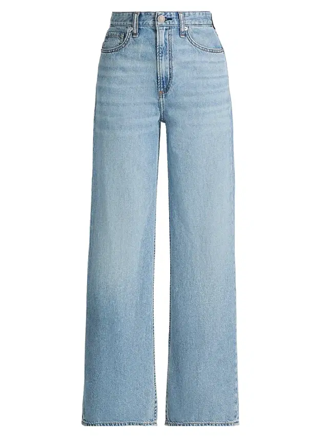 rag & bone Women's Logan Featherweight Wide-Leg Jeans - Audrey