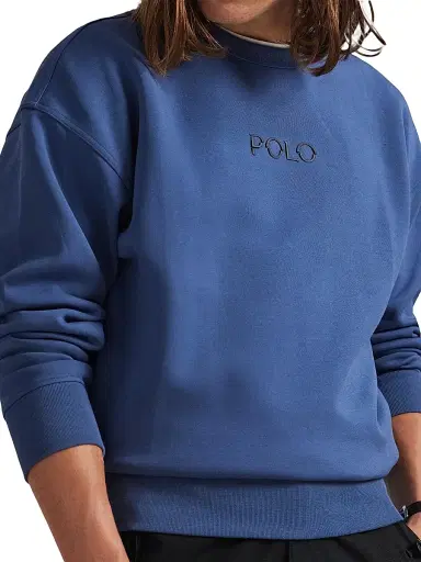 Polo Ralph Lauren Men's Double-Knit Tech Crewneck Sweatshirt - Night Navy | Thumbnail 5 Polo Ralph Lauren Men's Double-Knit Tech Crewneck Sweatshirt - Night Navy | Thumbnail 5