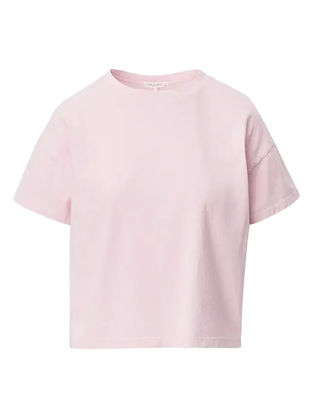 rag & bone Women's Kelly Distressed Washed Boxy T-Shirt - Peony