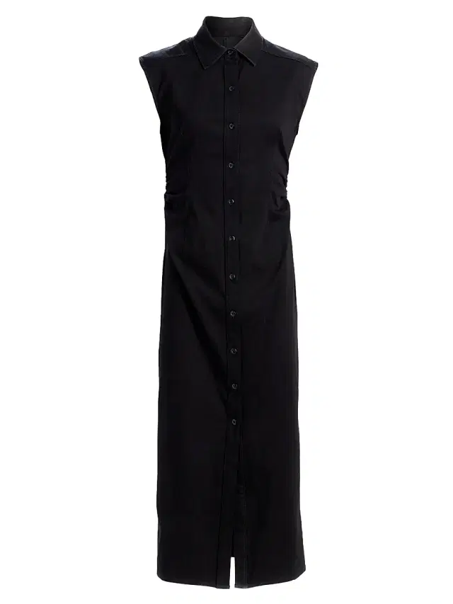 rag & bone Women's Airflex Leah Denim Midi-Dress - Black