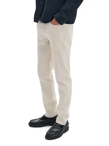 rag & bone Men's Fit 2 Cotton-Blend Mid-Rise Jeans - Ecru | Thumbnail 3