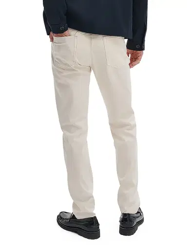 rag & bone Men's Fit 2 Cotton-Blend Mid-Rise Jeans - Ecru | Thumbnail 4