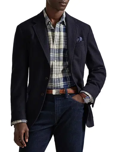 Polo Ralph Lauren Men's Plaid Brushed Cotton Oxford Shirt | Thumbnail 6 Polo Ralph Lauren Men's Plaid Brushed Cotton Oxford Shirt | Thumbnail 6