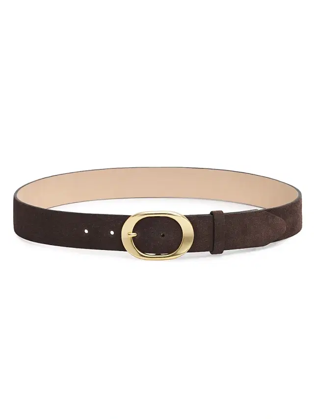 rag & bone Women's Vera Suede Belt - Dark Espresso Suede