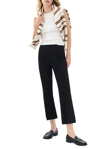 rag & bone Women's Irina Kick Flare Pants - Black | Thumbnail 2