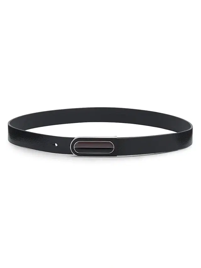 rag & bone Women's Lenox Enamel Plate Buckle Belt - Black