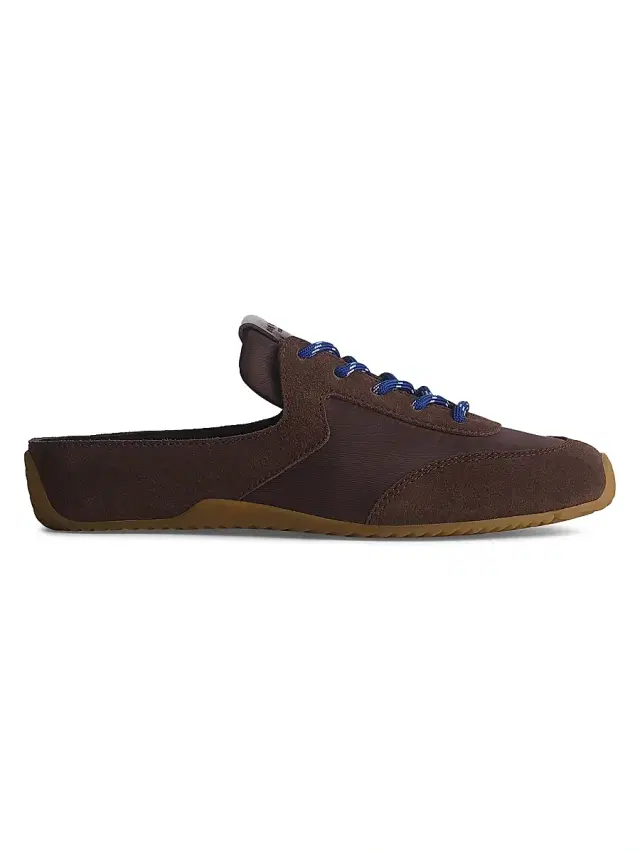 rag & bone Women's Retro Leather-Suede Runner Mule Sneakers - Mocha