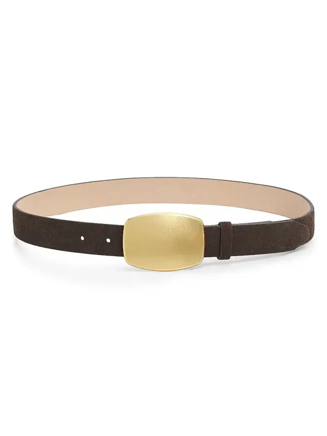 rag & bone Women's Wyatt Suede Belt - Dark Espresso