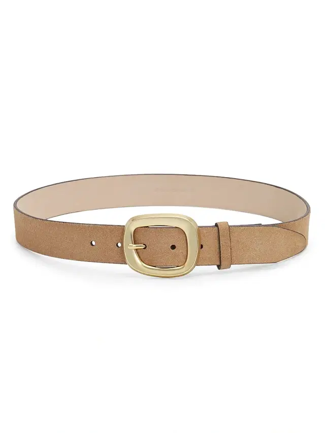 rag & bone Women's Thea Suede Belt - Light Cognac Suede