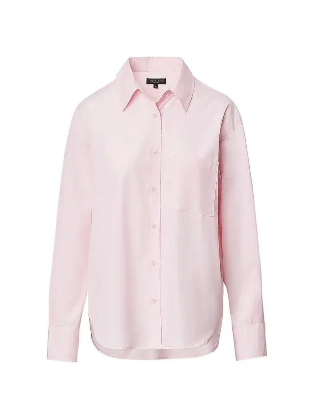 rag & bone Women's Connie Cotton Button-Front Shirt - Peony