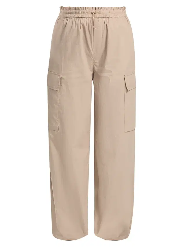 rag & bone Women's Victoria Drawcord Cotton-Blend Cargo Pants - Taupe