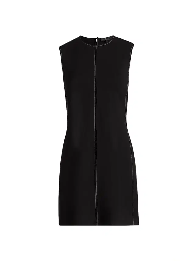 rag & bone Women's Irina Contrast Tailored Minidress - Black