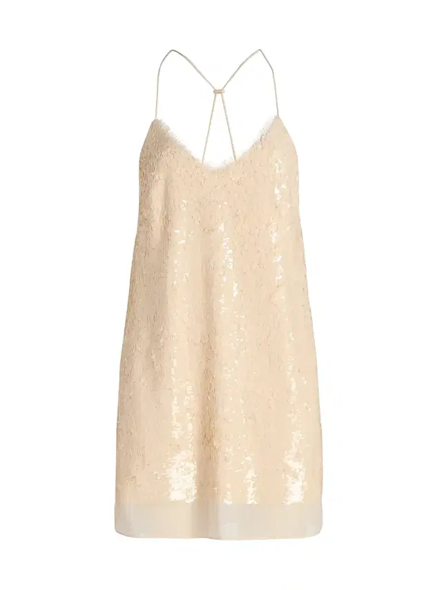 rag & bone Women's Kali Sequin-Embellished A-Line Minidress - Soft Pink