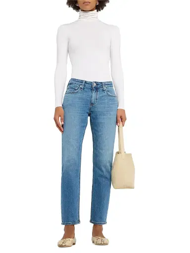 rag & bone Women's Dre Low-Rise Stretch Boyfriend Jeans - Julienne | Thumbnail 2