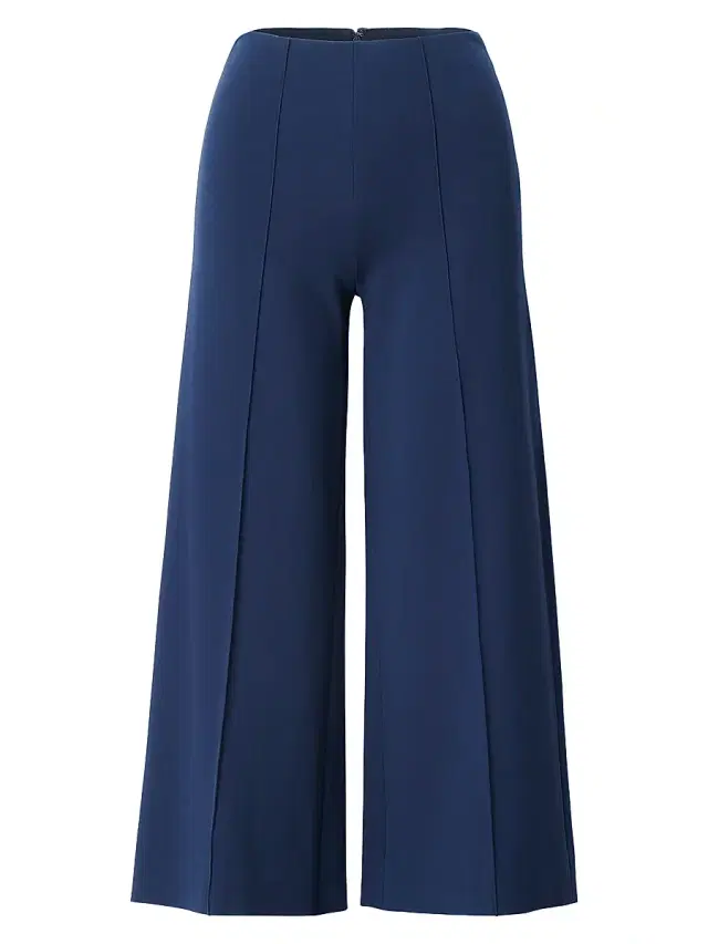 rag & bone Women's Irina Wide-Leg Culottes - Navy