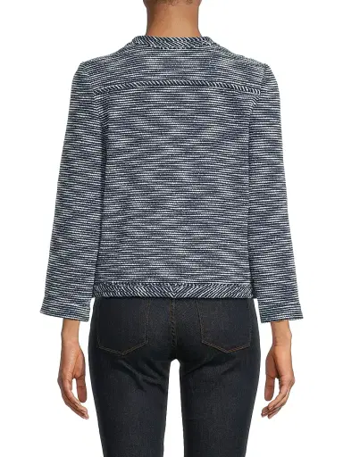 rag & bone Women's Clarice Striped Woven Jacket - Navy Multi | Thumbnail 5