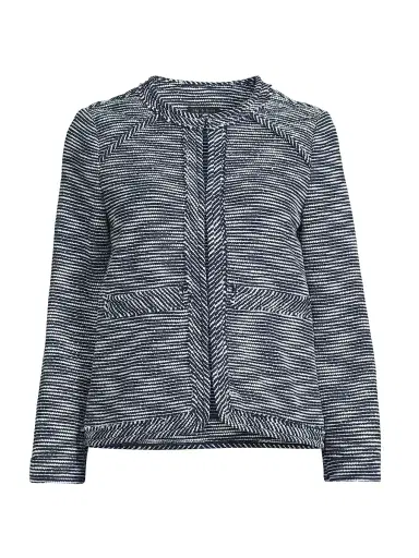 rag & bone Women's Clarice Striped Woven Jacket - Navy Multi | Thumbnail 1