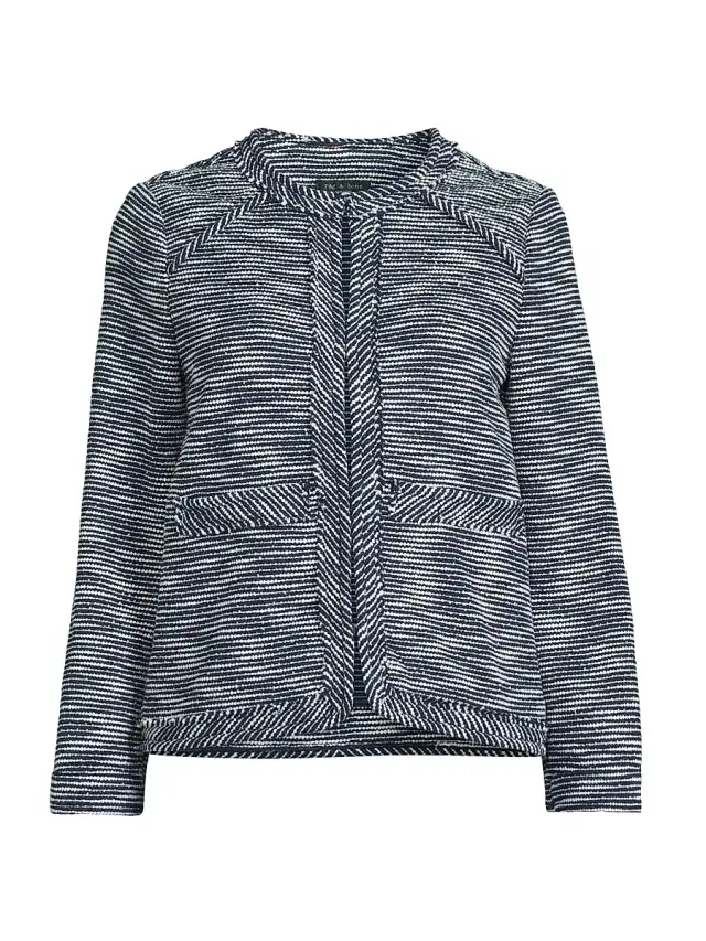rag & bone Women's Clarice Striped Woven Jacket - Navy Multi