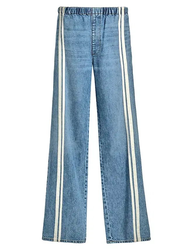 rag & bone Women's Logan Featherweight Pull-On Track Stripe Jeans - Eversport