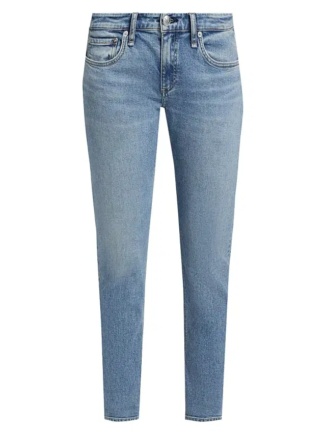 rag & bone Women's Dre Slim Low-Rise Boyfriend Jeans - Redwood