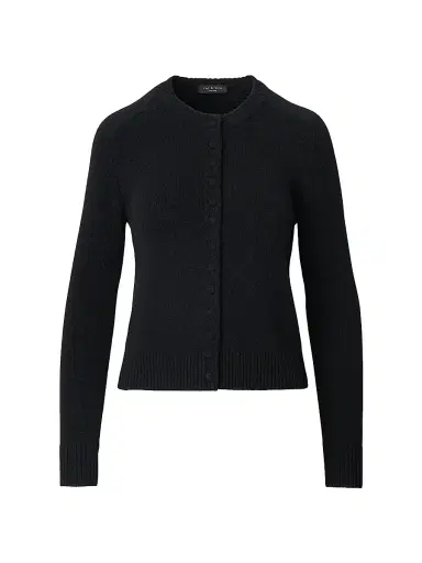 rag & bone Women's Wallace Wool-Cashmere Cardigan - Black | Thumbnail 1