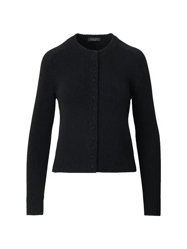 rag & bone Women's Wallace Wool-Cashmere Cardigan - Black