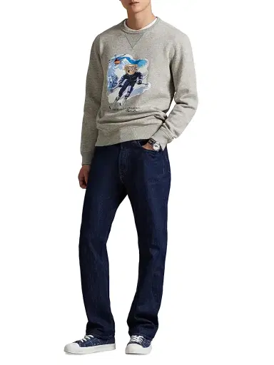 Polo Ralph Lauren Men's Ski Polo Bear Cotton-Blend Top - Loft Heather Active Bear - Size XXL | Thumbnail 2 Polo Ralph Lauren Men's Ski Polo Bear Cotton-Blend Top - Loft Heather Active Bear - Size XXL | Thumbnail 2