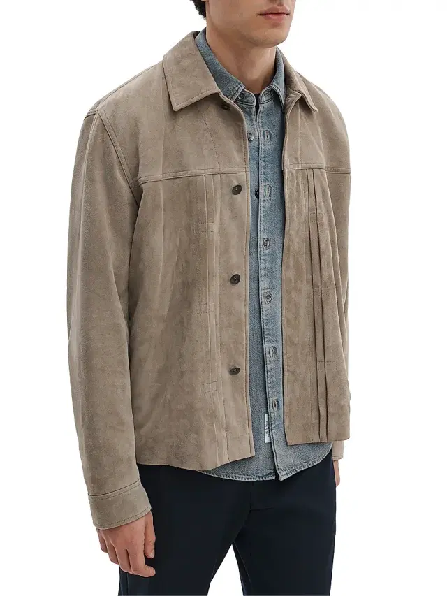 rag & bone Men's Dwight Suede Jacket - Mink