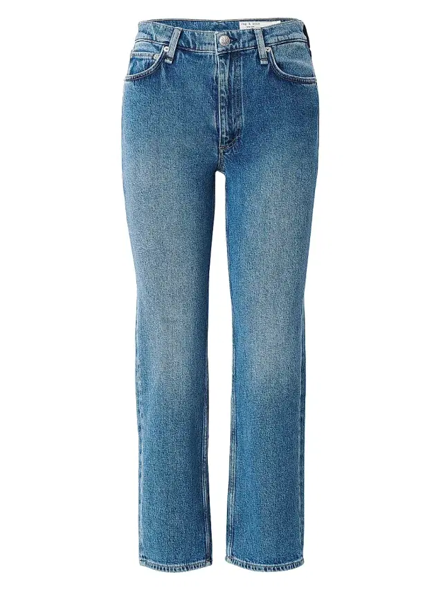 rag & bone Women's Harlow Ankle Straight-Leg Jeans - Accord