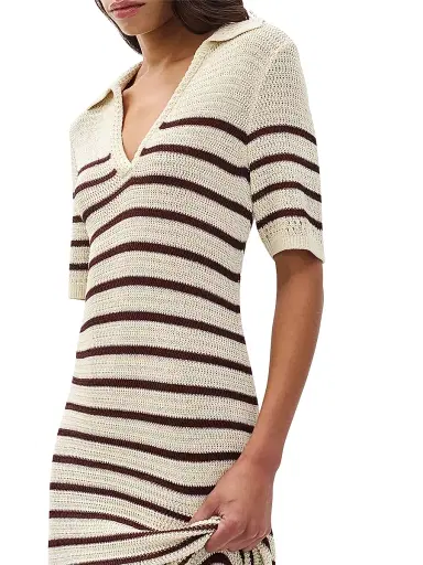 rag & bone Women's Costi Striped Cotton-Blend Knit Maxi Dress - | Thumbnail 5