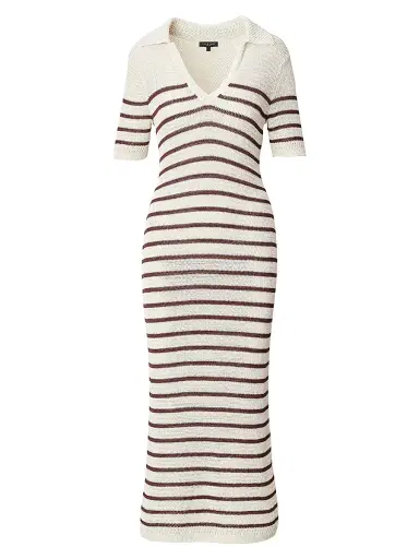 rag & bone Women's Costi Striped Cotton-Blend Knit Maxi Dress - | Thumbnail 1