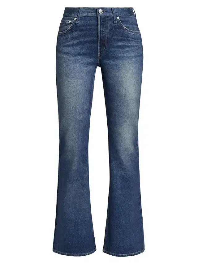 rag & bone Women's rb Miramar Ponte Dahlia Mid-Rise Flare Pants - Cosmo