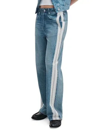 rag & bone Women's rb Miramar Terry Pull-On Wide-Leg Pants - Sport Combo - Size XL | Thumbnail 3