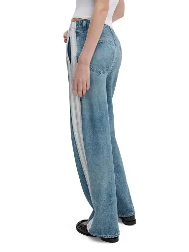 rag & bone Women's rb Miramar Terry Pull-On Wide-Leg Pants - Sport Combo - Size XL | Thumbnail 4